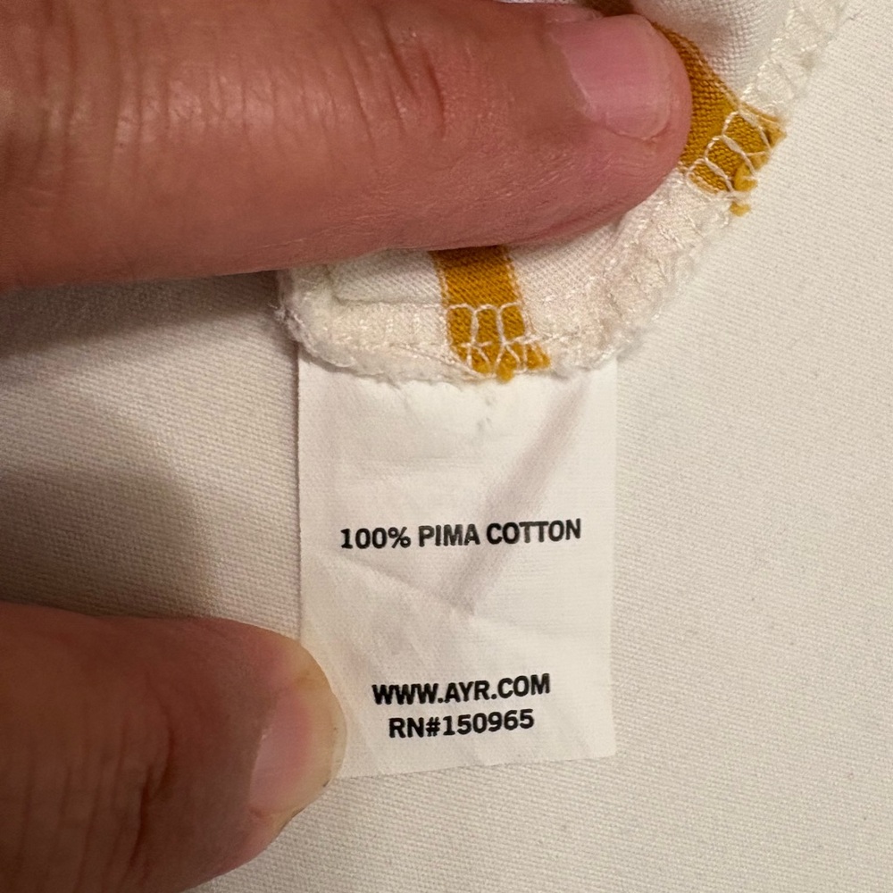 AYR The Sno Cone Tee,size M,100% pima cotton,made in Peru - Picture 5 of 6